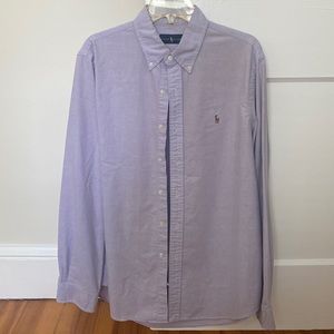 Ralph Lauren mens. Button up dress shirt Oxford classic fit. Size Large